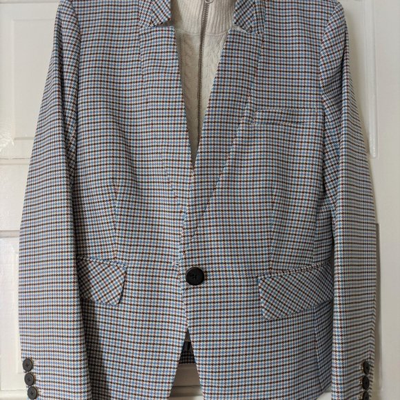 VERONICA BEARD Dickey JACKET Blue Plaid FARLEY - Picture 5 of 16